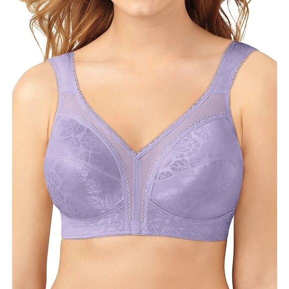 Playtex 18 Hour Bra 42C Lilac No Wire Style 4693 Comfort Strap Posture - Picture 1 of 8